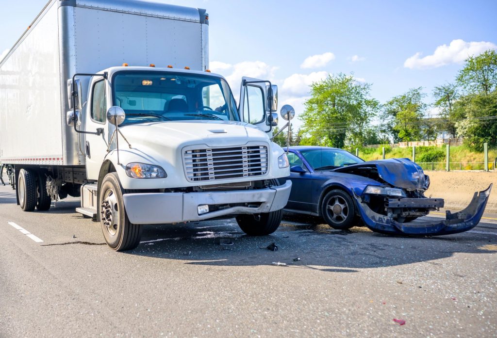 Truck accident on a Georgia highway